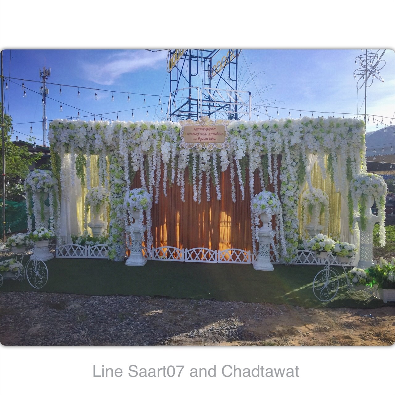 ซุ้มถ่ายภาพงานบวช 5 m x 2.5 m