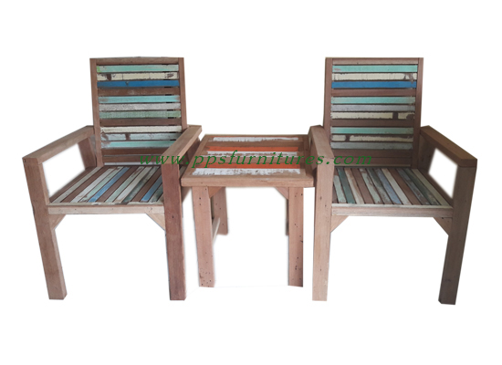 ชุดโต๊ะไม้เก่า2ที่นั้ง