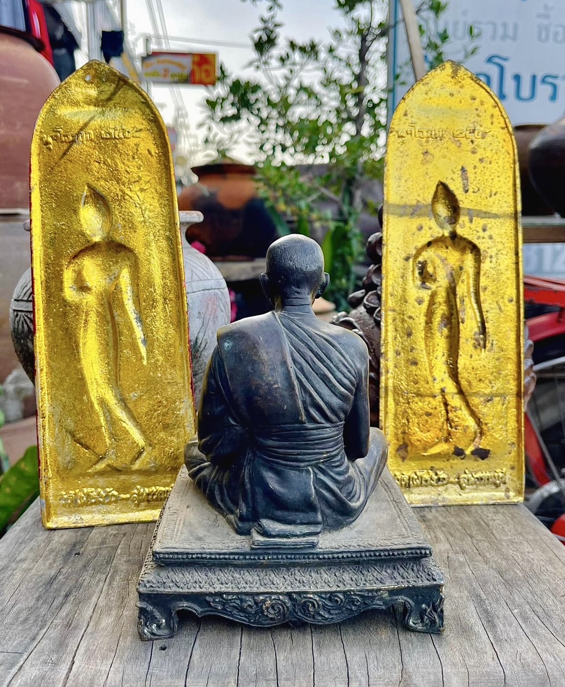 หลวงพ่อขอม วัดไผ่โรงวัว พระกำแพงศอก ปางลีลา ปี2505