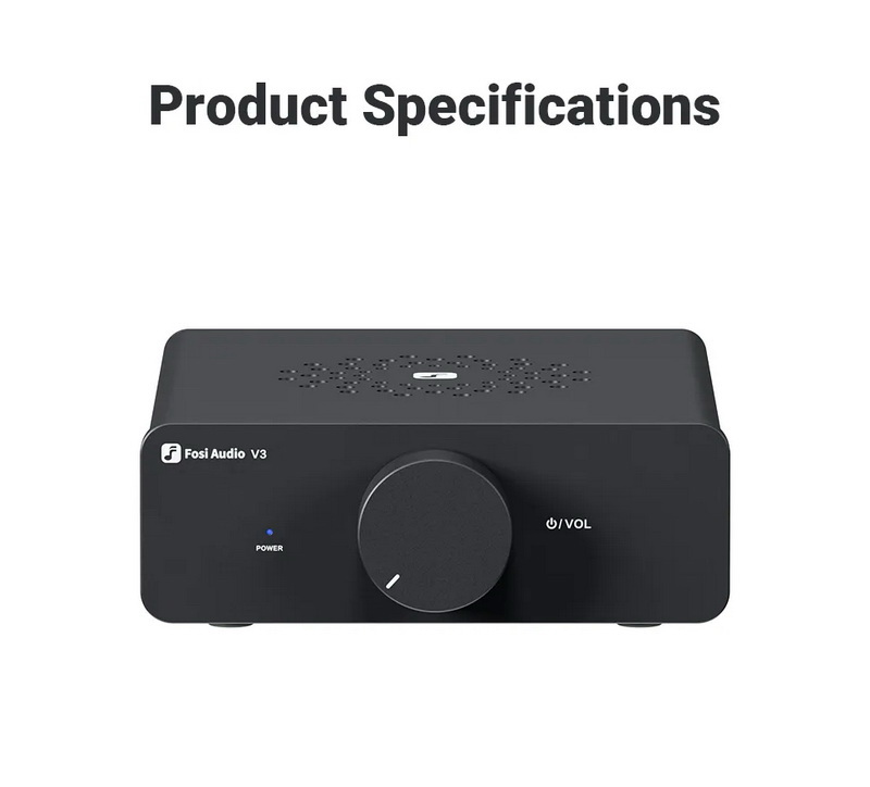 Fosi Audio V3-48V Power Amplifier ClassD ชิป TPA3255 อัพเกรด Op-Amp ได้ ประกันศูนย์ไทย