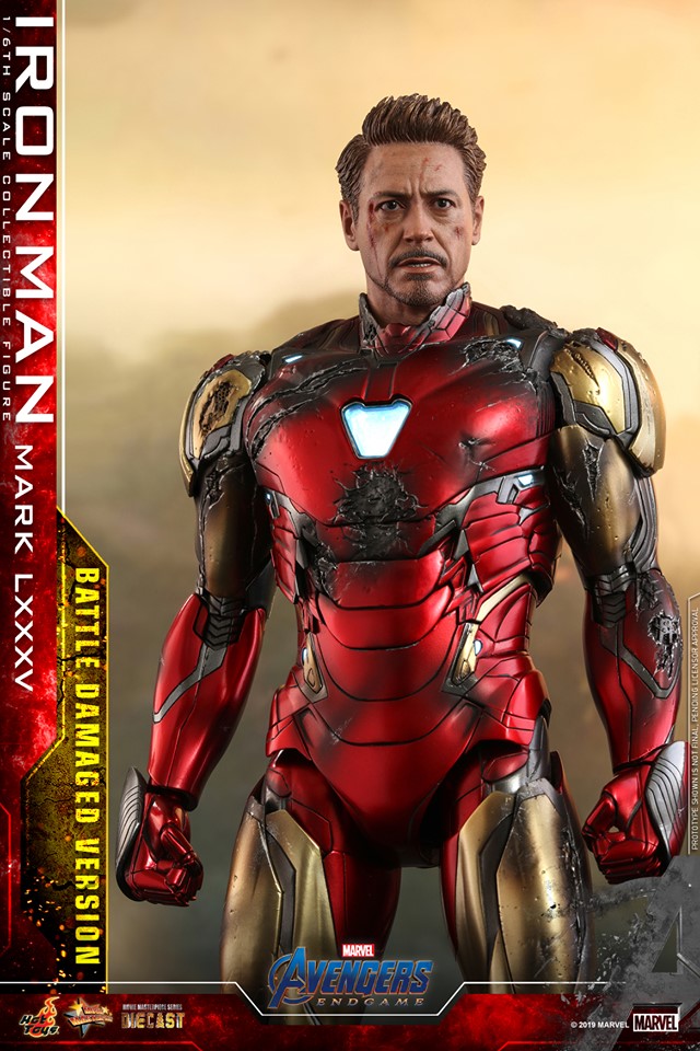 Hot Toys MMS543D33 Avengers: Endgame 1/6 Iron Man Mark LXXXV (Battle Damaged Version)