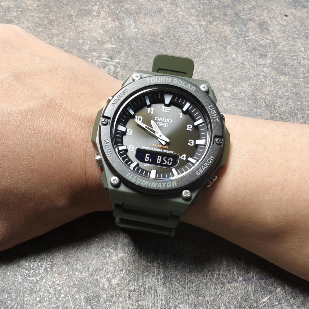 Casio Standard นาฬิกาข้อมือผู้ชาย สายเรซิน รุ่น AQ-S820W, AQ-S820W-1A, AQ-S820W-3B, AQ-S820W-5A