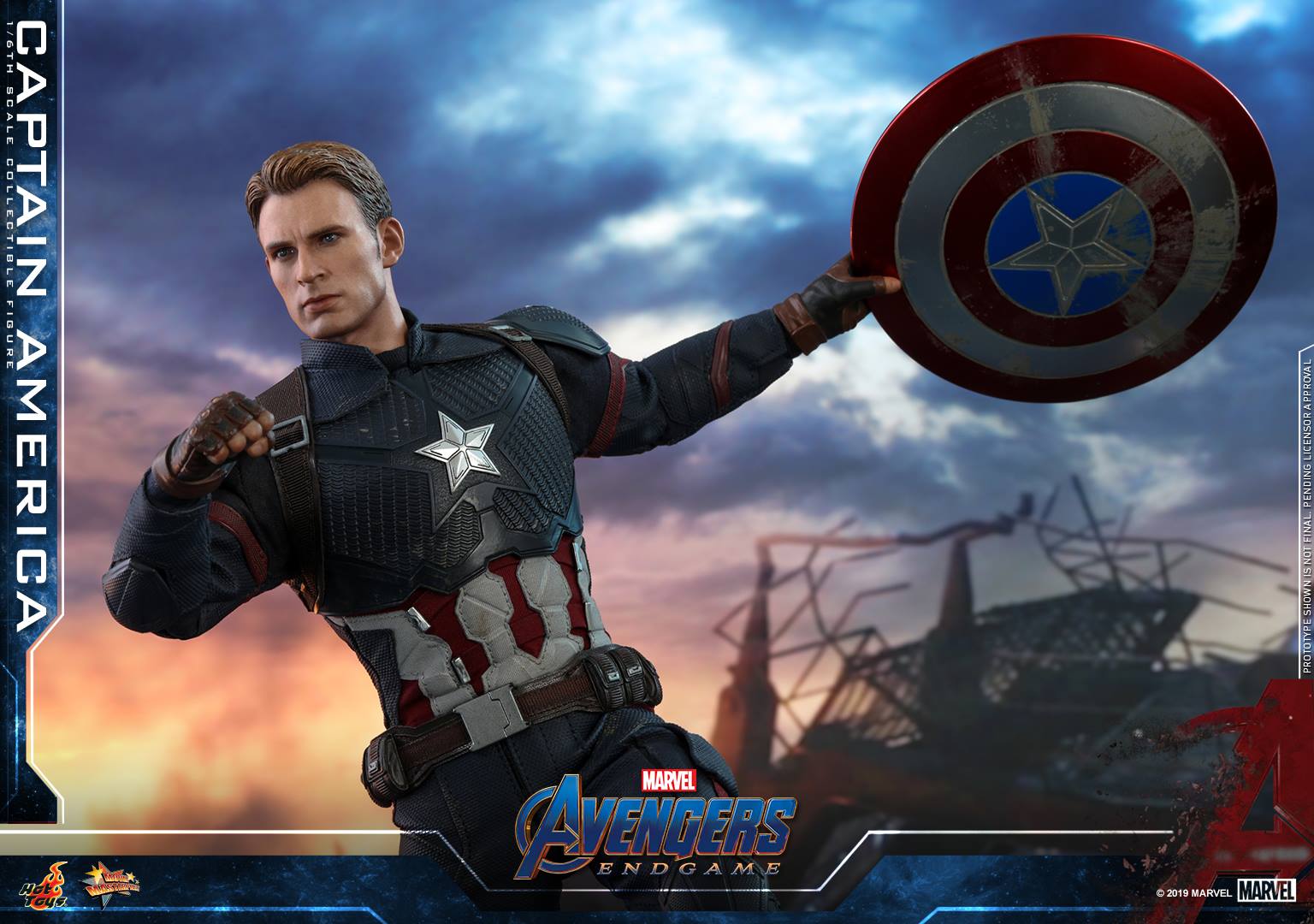 Hot Toys MMS536 Avengers: Endgame - Captain America