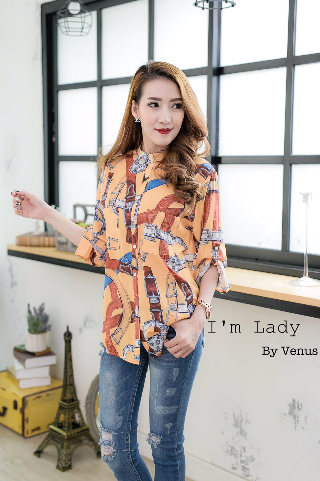 มาเพิ่มรอบที่ 2 คะ เสื้อเชิ๊ตคอจีน พิมพ์ลาย Hermes ผ้าพิมพ์ลายสไตล์hiso ลายพิมพ์คมชัดสุดๆงานสวยมากคะ ใส่ได้ตลอดไม่มีเบื่อจริงๆ