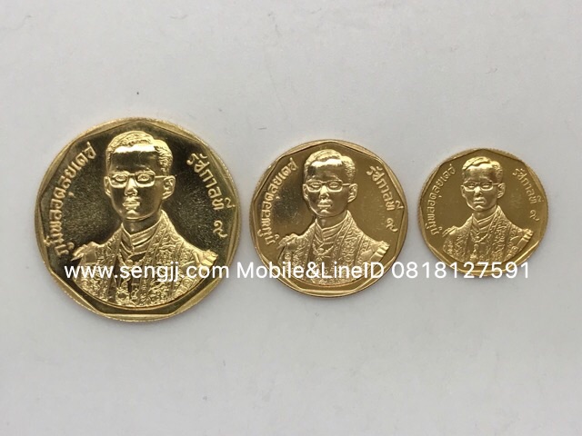 เหรียญกษาปณ์ทองคำ รัชมังคลาภิเษก พ.ศ.2531 ครบชุด