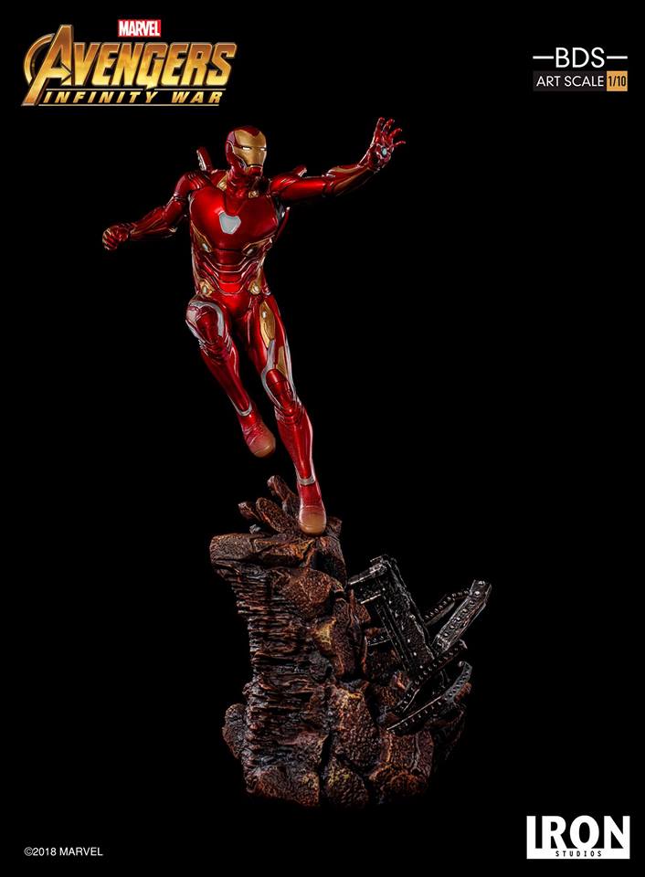 Iron Studios BDS Art Scale 1/10 Avengers: Infinity War - Iron Man MK.50