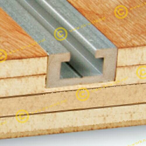 OT25 รางสไลสำหรับยึดกับรางตัดองศาโตีะเลื่อยวงเดือน 1 เมตร