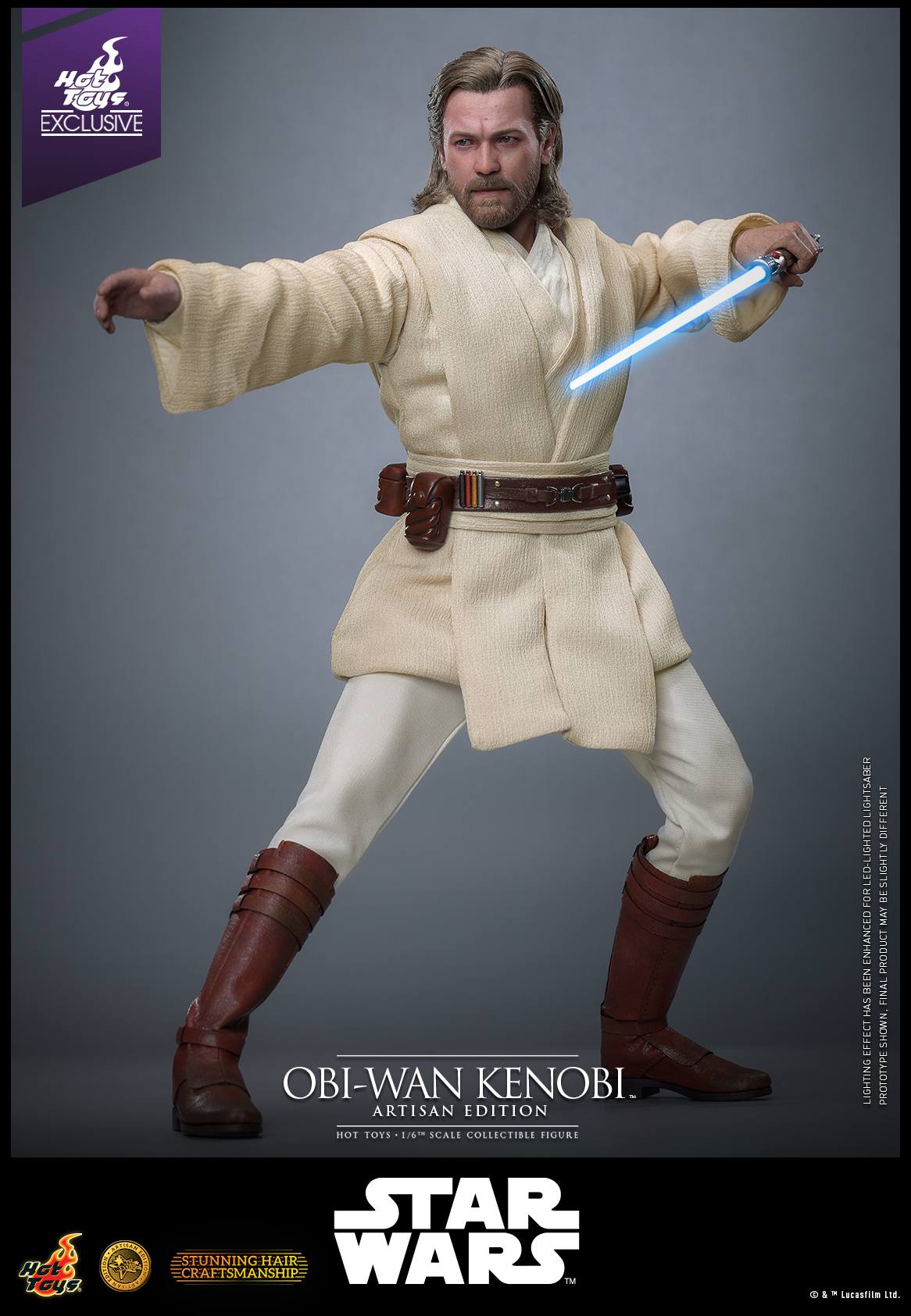 Hot Toys MMS809AE Star Wars: Attack Of The Clones - Obi-Wan Kenobi (Artisan Edition) [Hot Toys Exclusive]