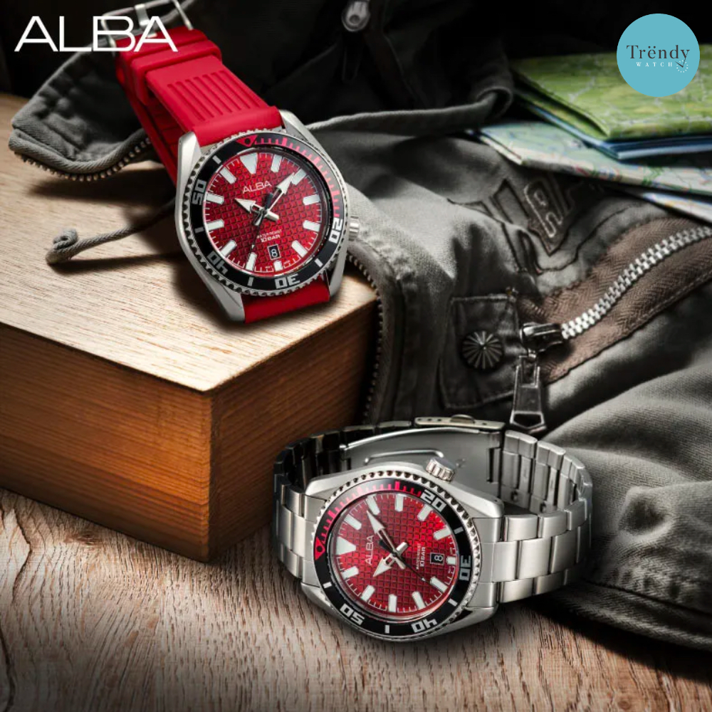 NEW นาฬิกาข้อมือ Alba Active Sport Sqartz แถมสายซิลิโคน AS9P03X1 AS9N99X AS9N95X AS9P01X ประกันศูนย์ 1 ปี