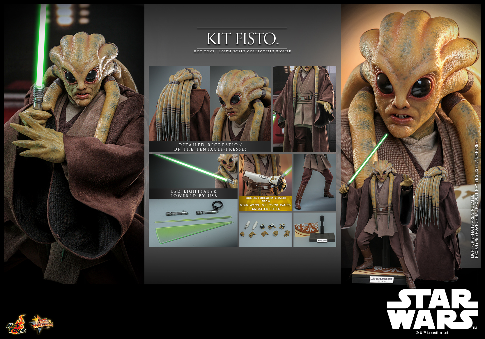Hot Toys MMS751 Star War Episode III: Revenge of the Sith - Kit Fisto