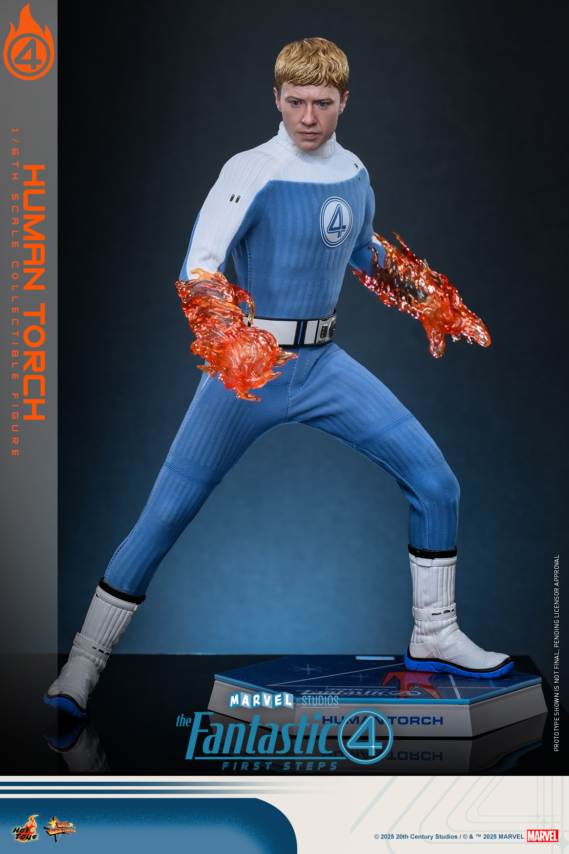 Hot Toys MMS829B The Fantastic Four: First Steps - Human Torch (Special Edition)