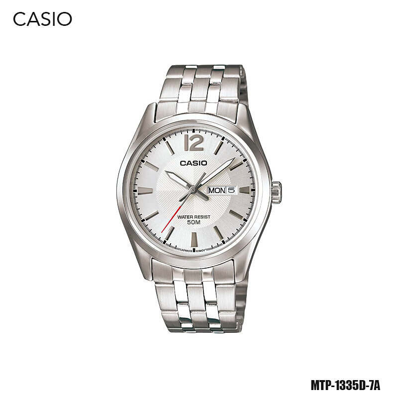 นาฬิกา CASIO นาฬิกาข้อมือ ผู้ชาย สายแสตนเลส รุ่น MTP-1335D MTP-1335D-1A MTP-1335D-2A MTP-1335D-1A2 MTP-1335D-2A2 MTP-1335D-7A MTP-1335D-9A