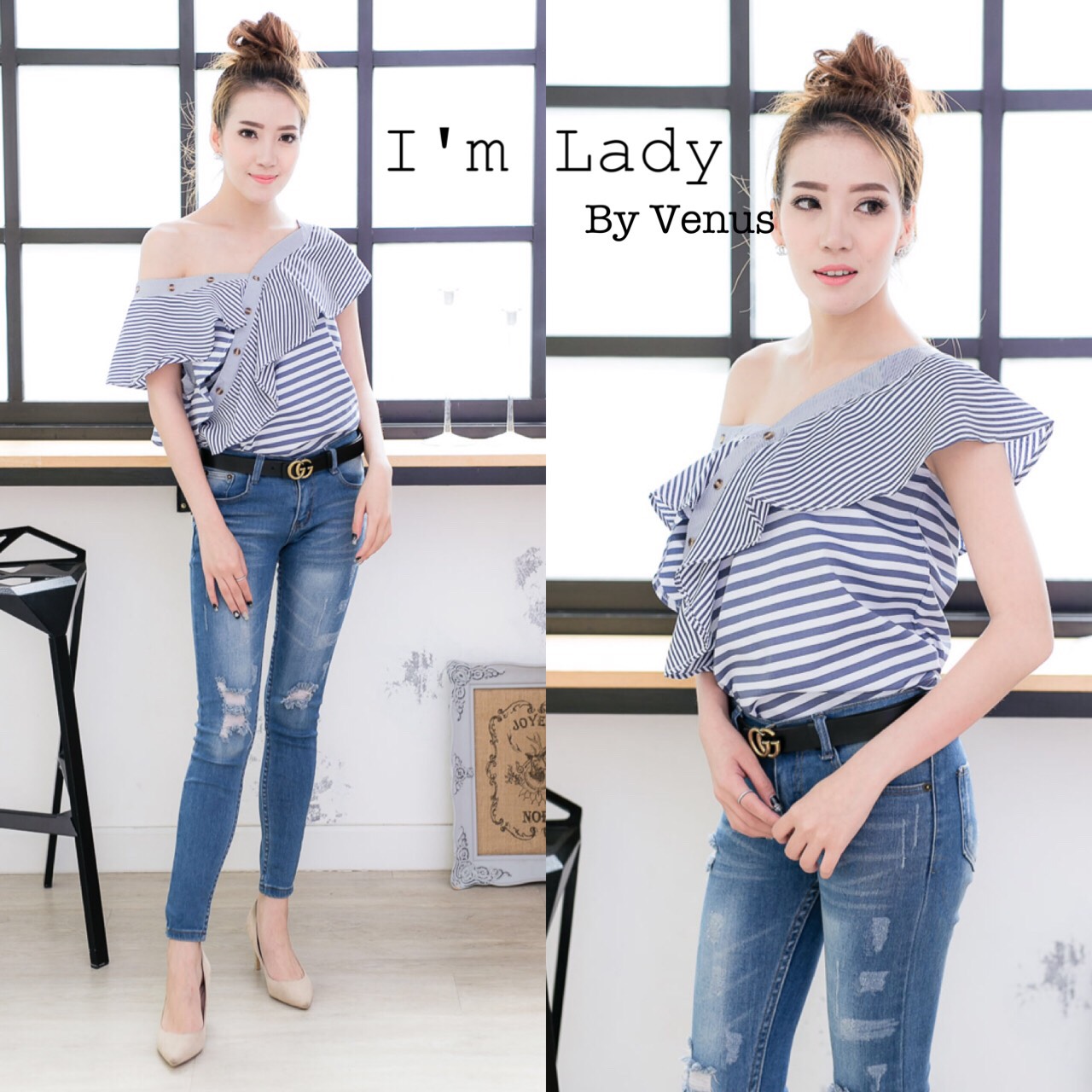 มาเพิ่มรอบที่ 5 แล้วนะคะ ขายกันให้เบื่อไปเลย มาเท่าไรก็หมด!!! I'm Lady By Venus เสื้อระบายดีไซต์ แบรนด์ Self-portrait กำลังฮิตกันในตอนนี้งานเก๋มากพู