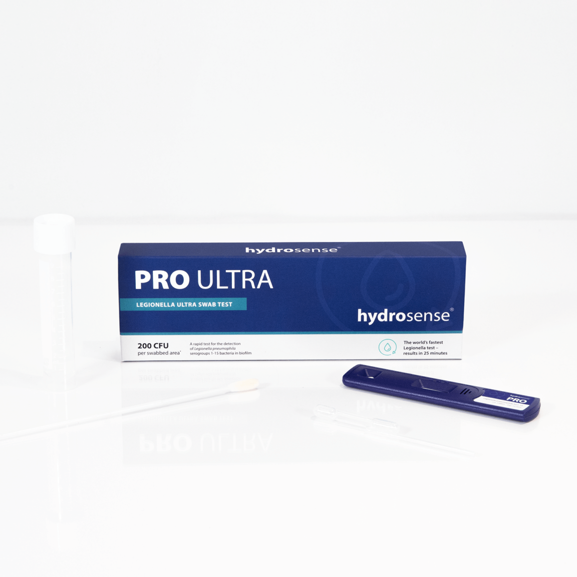 Hrdrossense PRO Ultra Legionella Swab Test - ชุดทดสอบคุณภาพน้ำแบบรวดเร็ว สำหรับเชื้อลีจิโอเนลลาในพื้นผิว