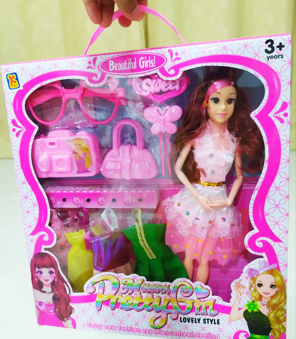 ของเล่นเด็ก ตุ๊กตาบาร์บี้แฟชั่น ดัดงอได้พิเศษ