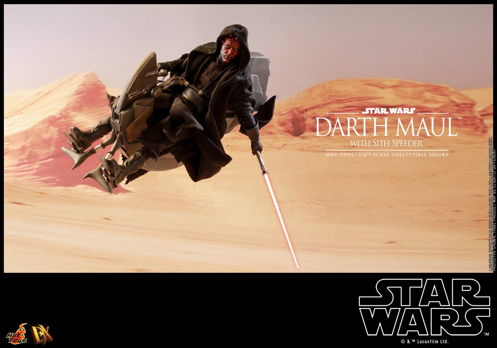 Hot Toys DX17 STAR WARS EPISODE I: THE PHANTOM MENACE - DARTH MAUL WITH SITH SPEEDER