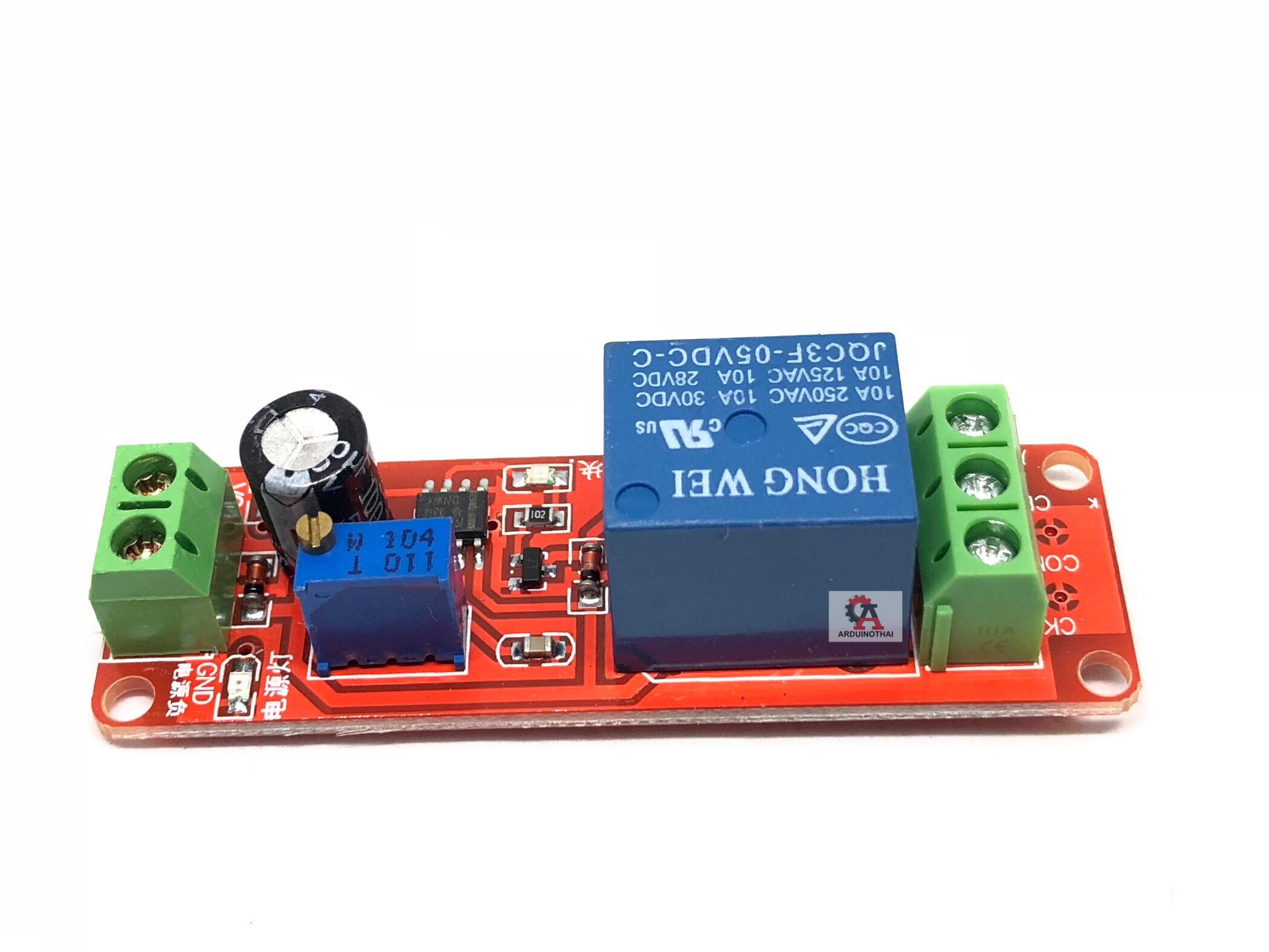 NE555 Relay/Delay Module 5V รีเลย์ 5V หน่วงเวลาเปิด-ปิด สต็อกไทยส่งไว