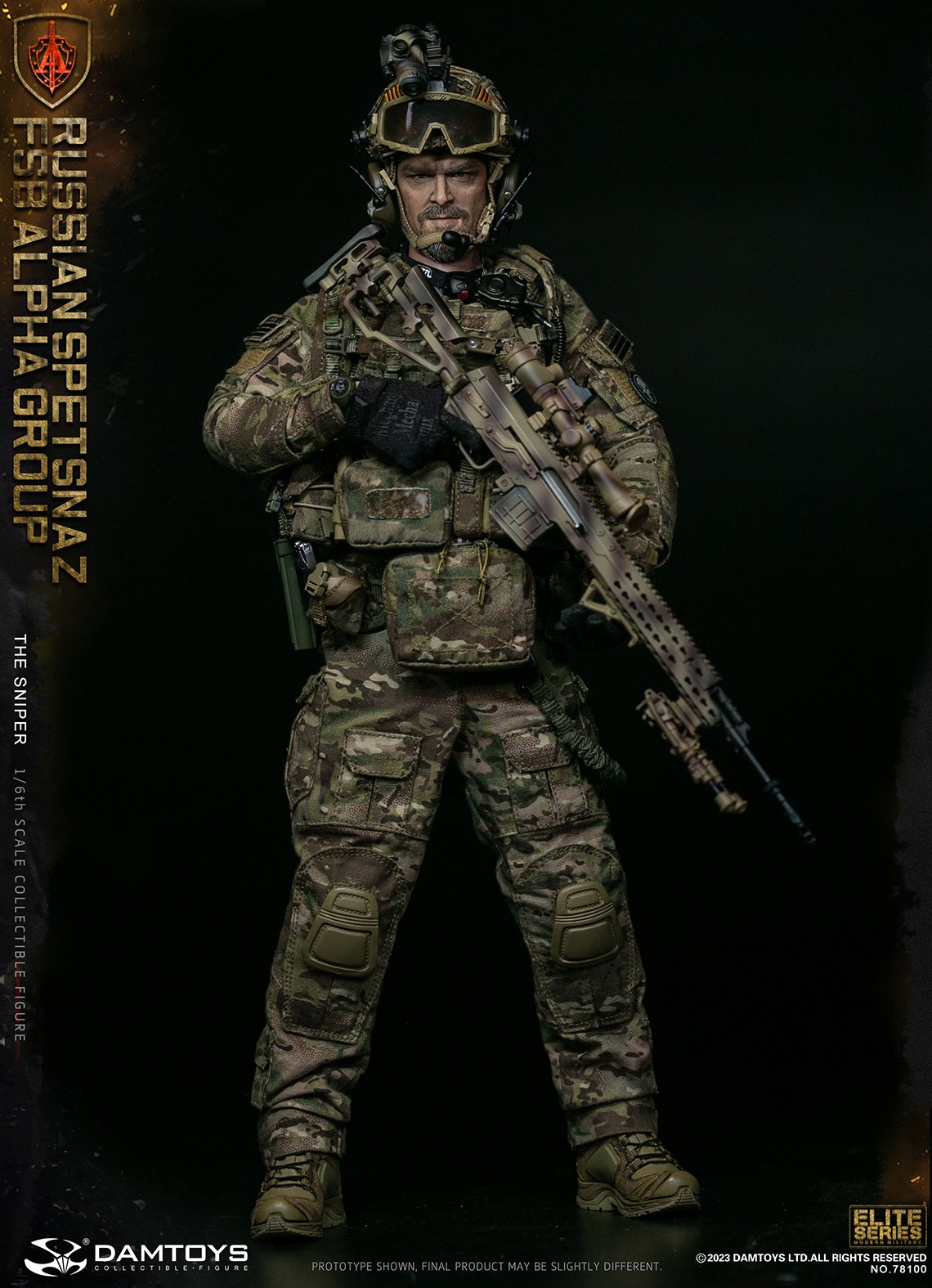 DAMTOYS 78100 1/6 RUSSIAN SPETSNAZ FSB ALPHA GROUP - THE SNIPER