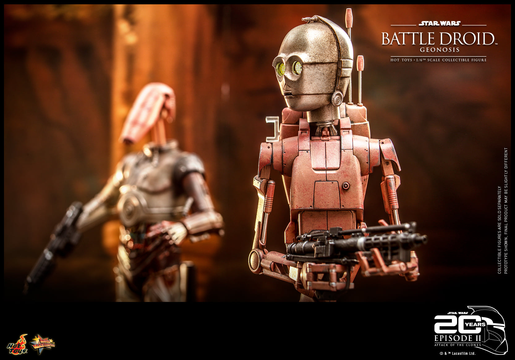 Hot Toys MMS649 1/6 Star Wars Episode II: Attack of the Clones™ - Battle Droid™ (Geonosis)