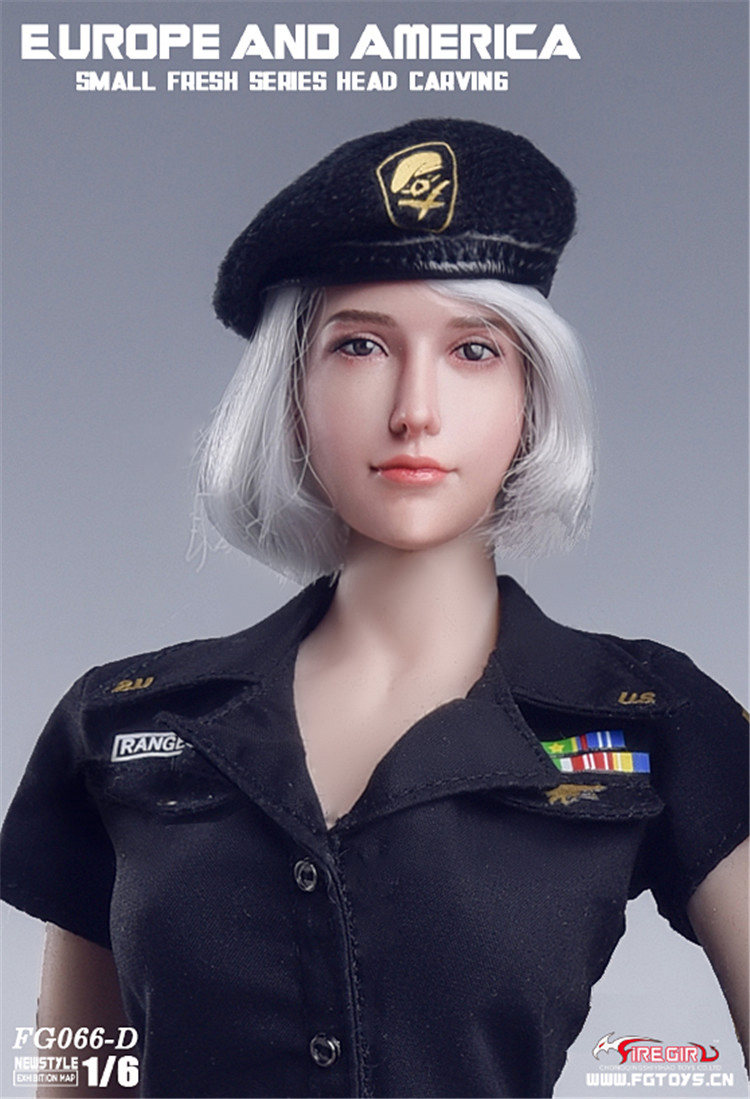 Fire Girl Toys FG066 1/6 European and American sweet women headsculpt