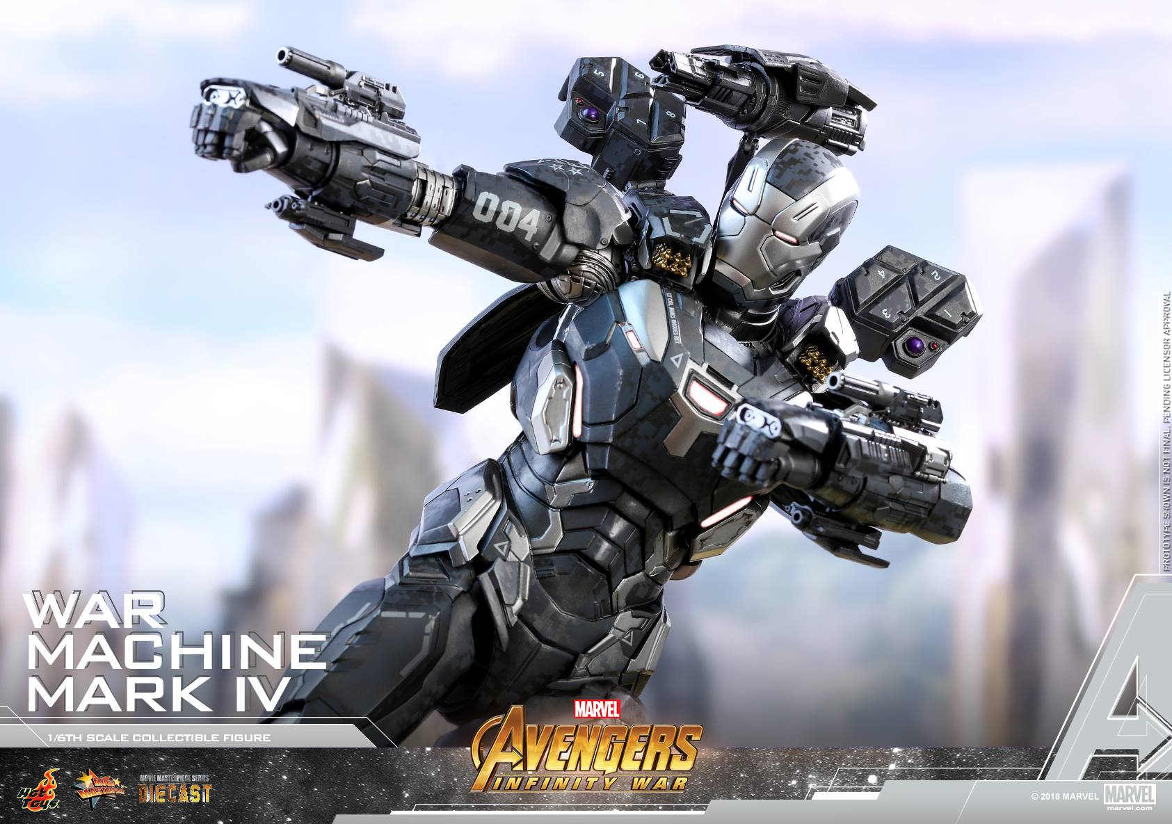 Hot Toys MMS499D26 AVENGERS: INFINITY WAR - WAR MACHINE MARK IV