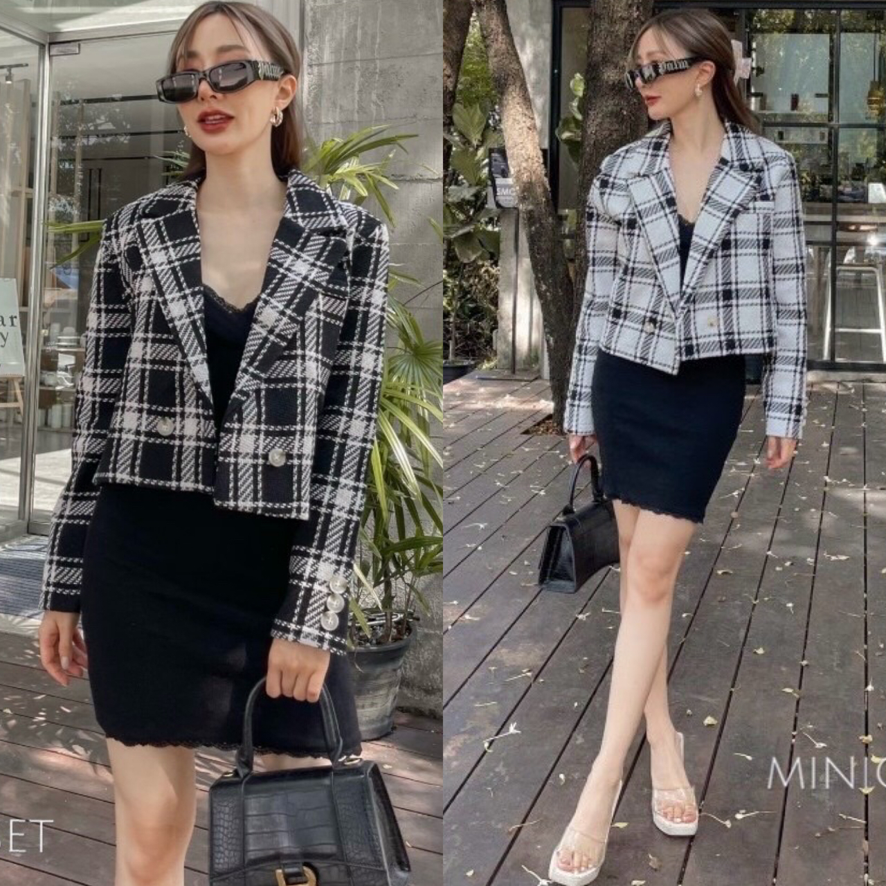 เสื้อคลุมทวิตลายสก๊อต รุ่นไม่มีซับในใส่ชิลล์ไม่ร้อน