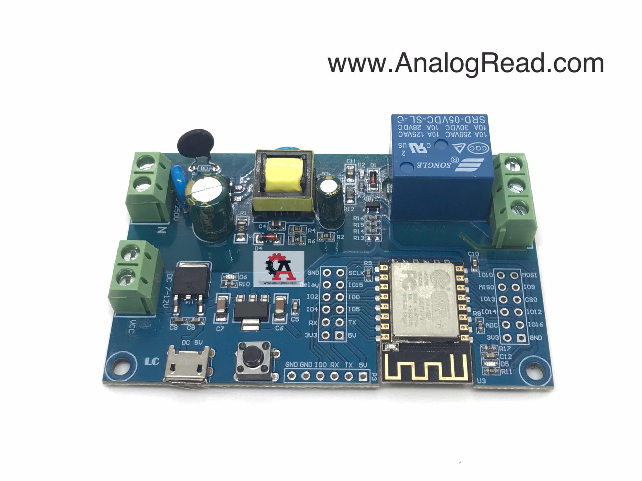 ESP8266 with Relay ใช้ไฟเลี้ยง 220VAC