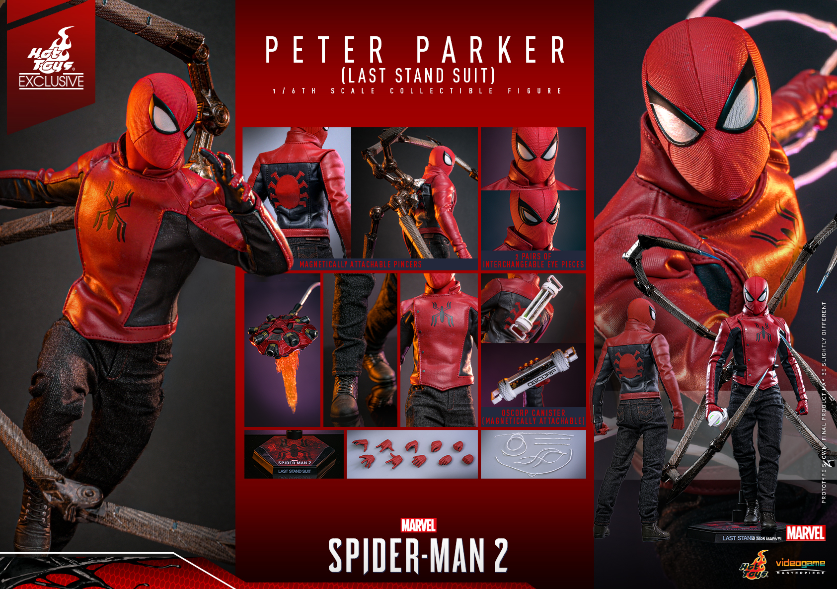 Hot Toys VGM71 Marvel's Spider-Man 2 - Peter Parker (Last Stand Suit) [Hot Toys Exclusive]