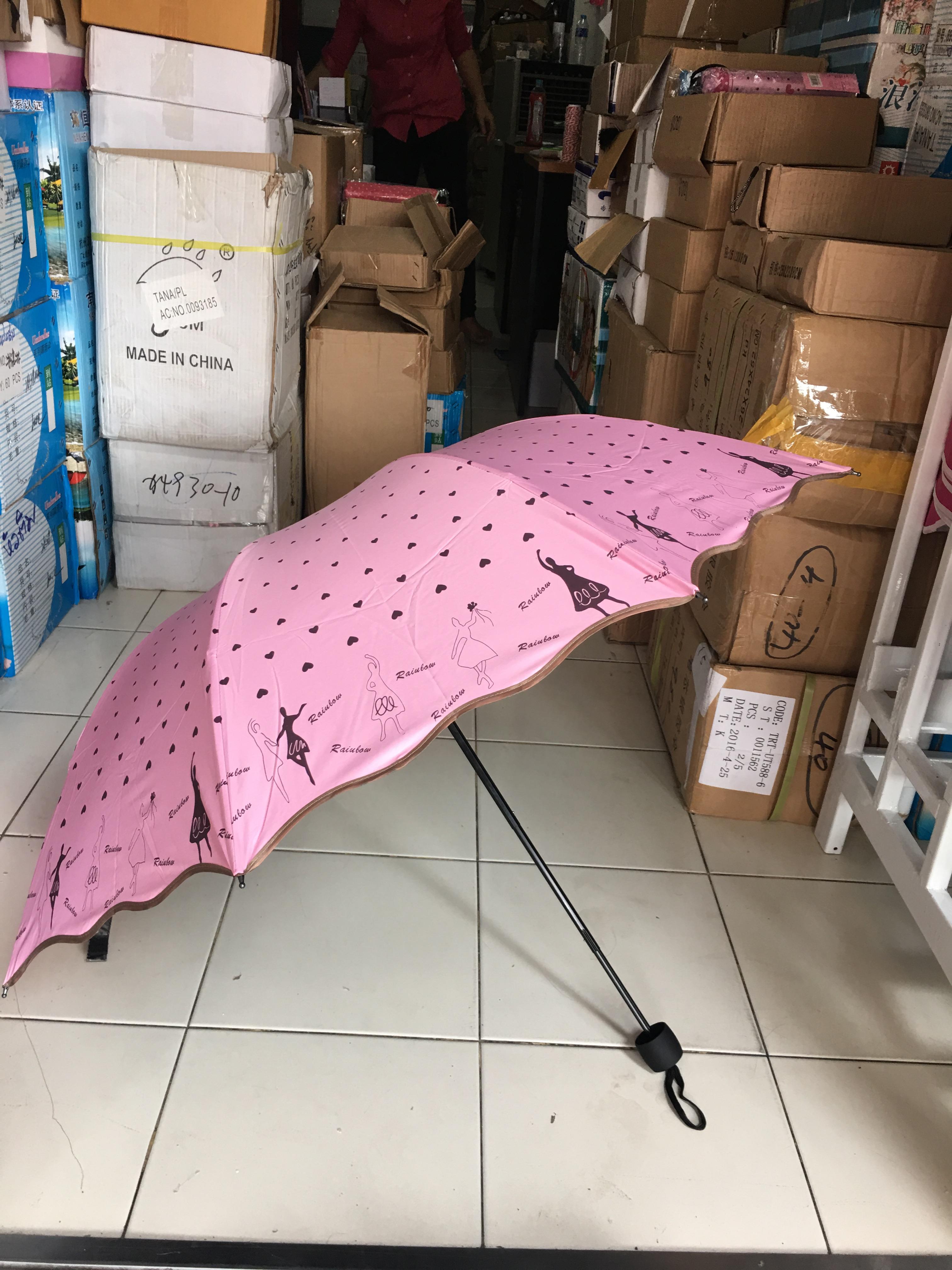 ร่มโค้งแฟชั่น ยูวีดำ รหัส 8036