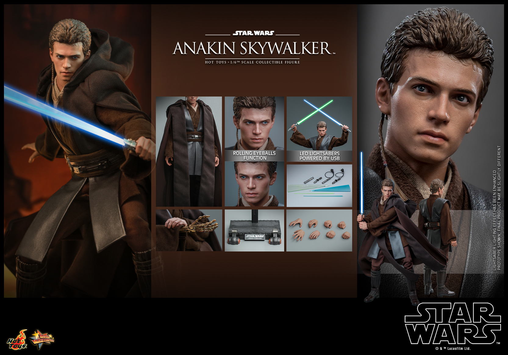 Hot Toys MMS677 1/6 Star Wars Episode II: Attack of the Clones™ - Anakin Skywalker