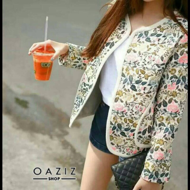 เสื้อคลุมน่ารักๆสไตล์เกาหลี เนื้อผ้าปักลายทั้งตัว งานเก๋ๆน่ารักๆ จัดโลดดดด