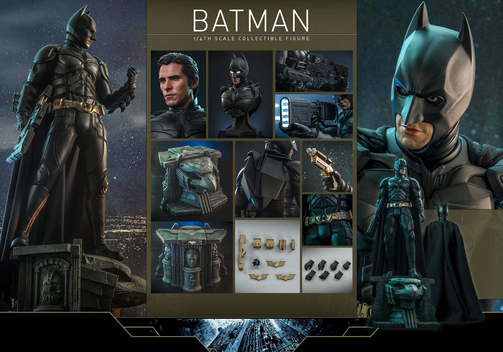 Hot Toys QS019 1/4 The Dark Knight Trilogy - Batman