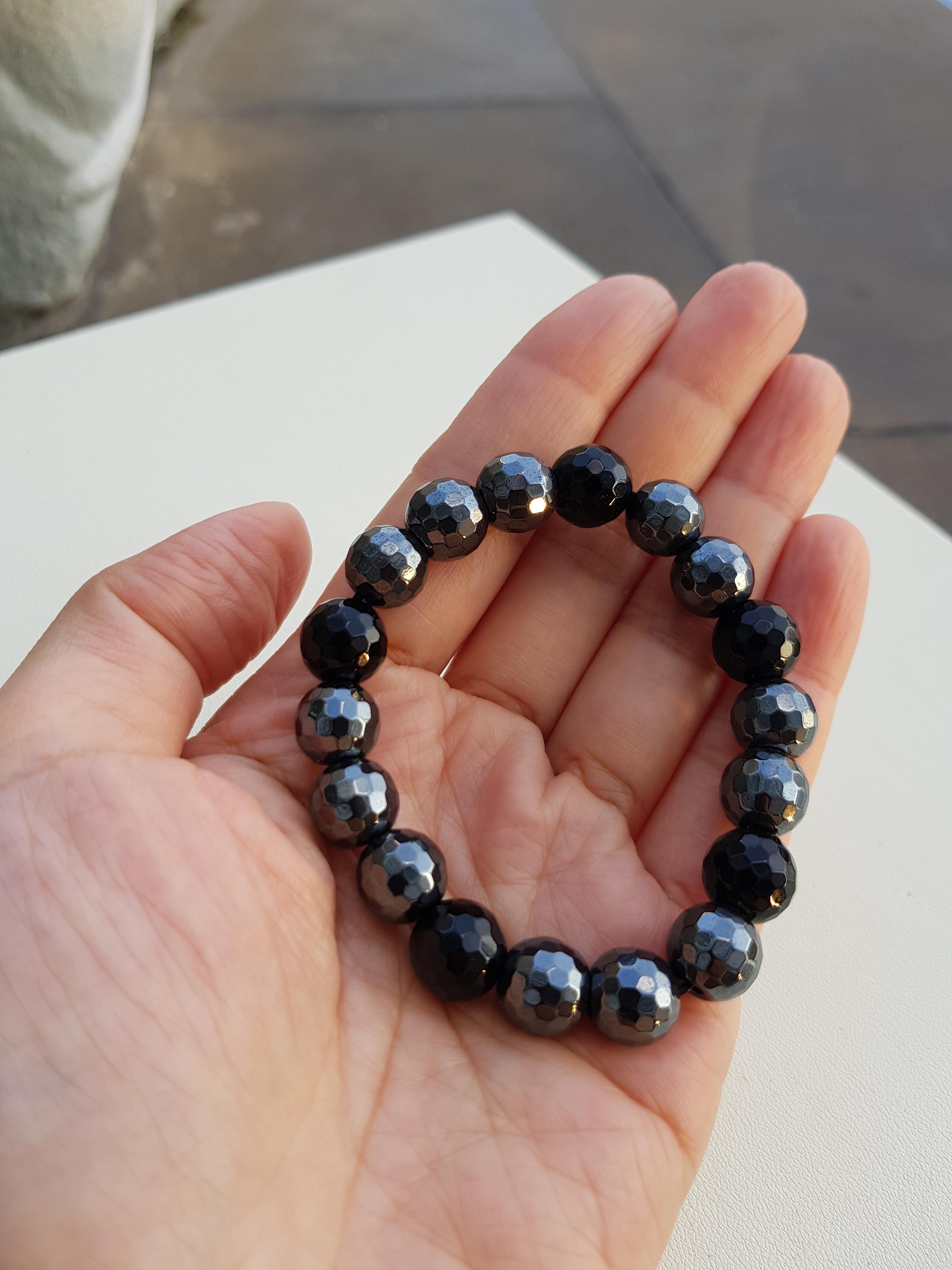 Protection ปกป้องคุ้มครอง เฮมาไทต์ โอนิกต์ ขนาด 10 มม