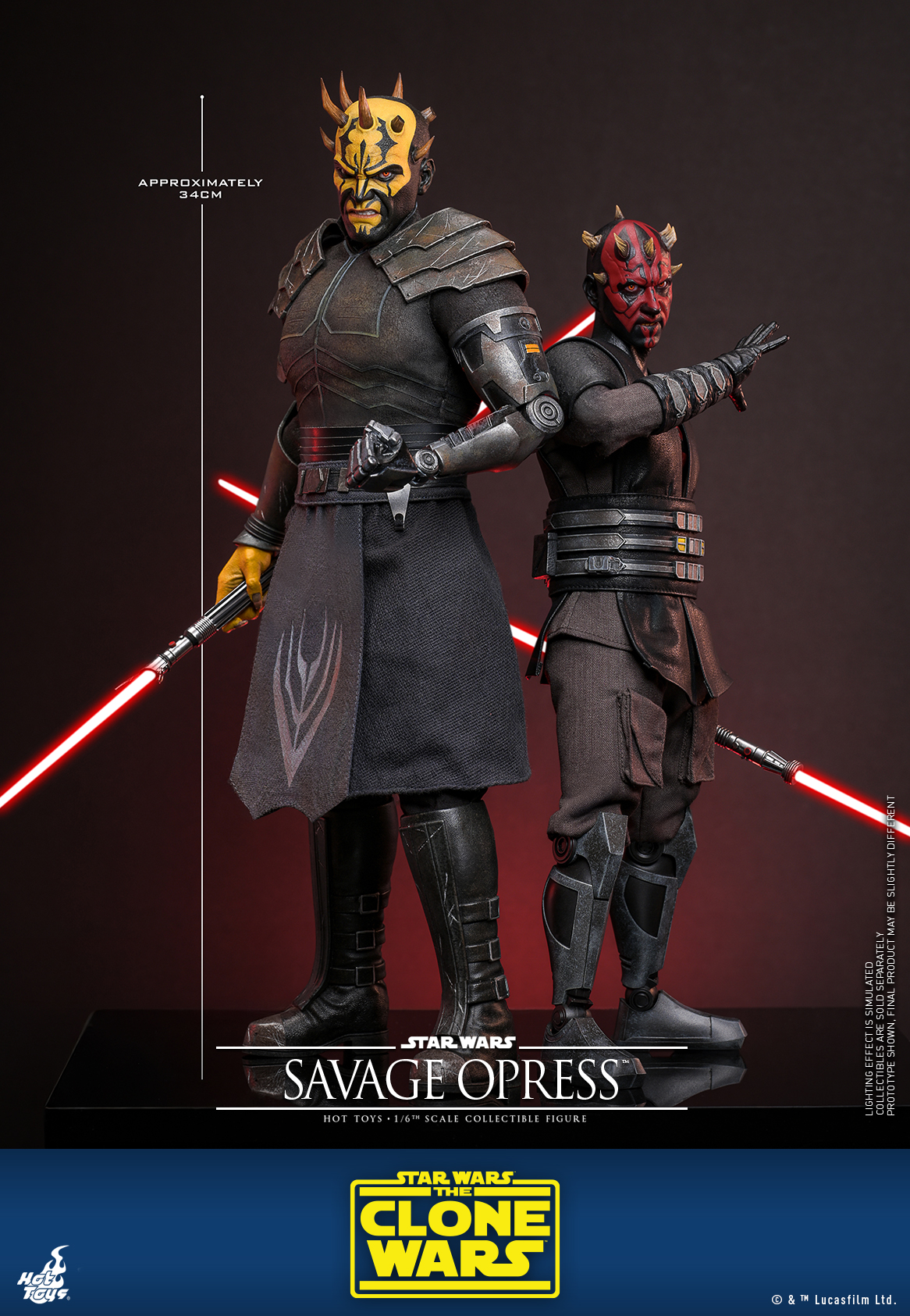 Hot Toys TMS136 Star Wars: The Clone Wars - Savage Opress