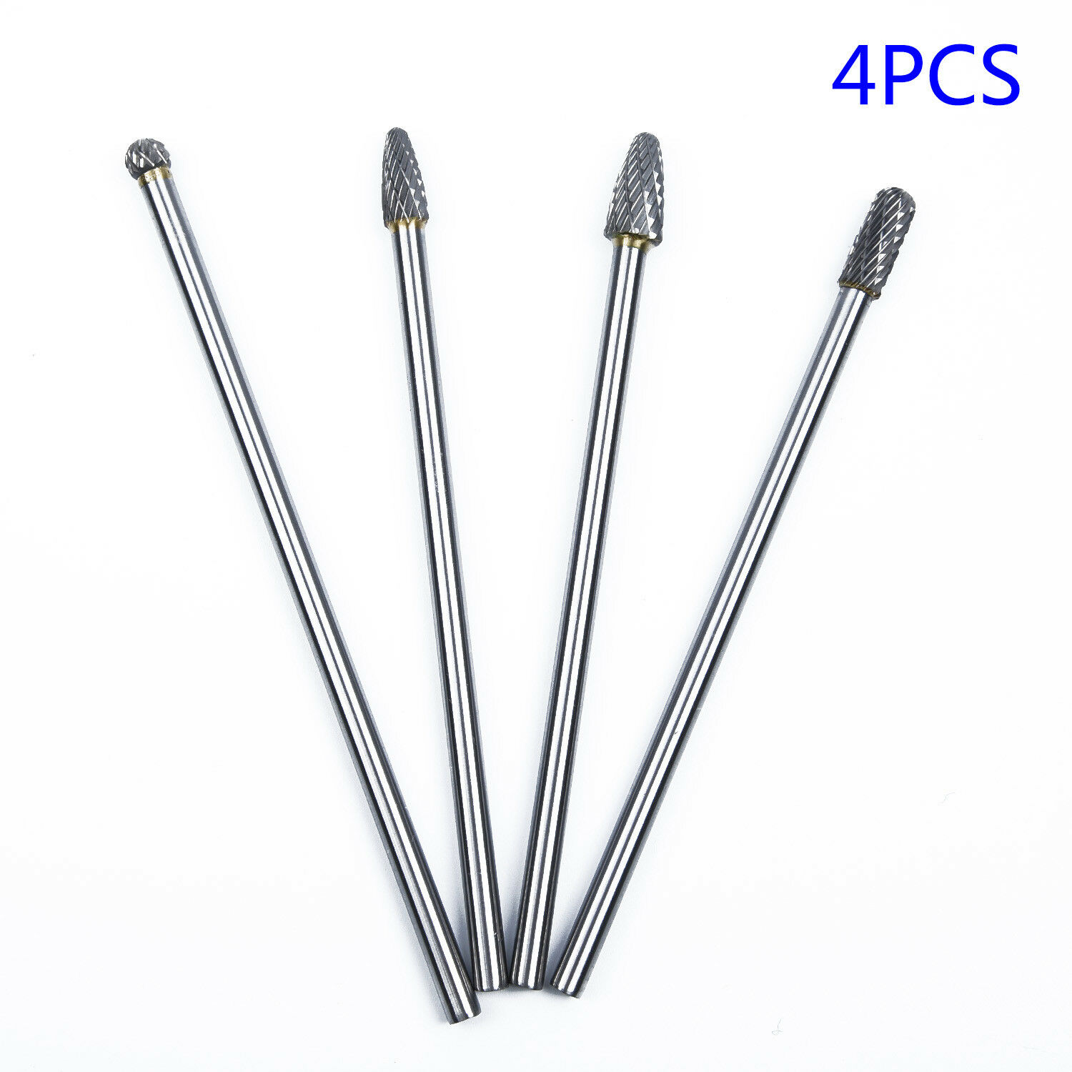 DS08 ชุดดอกเจียรคาร์ไบ 6 มิล แกนยาว สำหรับ เจียรฝาสูบ พอทไอดี หรือที่ลึกๆ ชด 4 ดอก