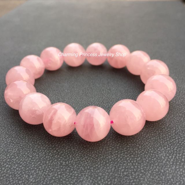 Rose Quartz Madagascar AAA โรสควอตซ์ มาดากัสการ์ 14 มม AAA รักและให้อภัย