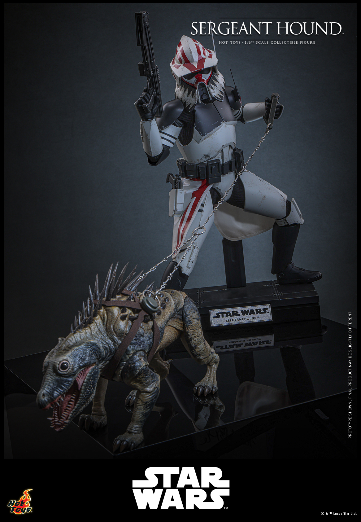 Hot Toys TMS167 Star Wars: The Clone Wars - Sergeant Hound