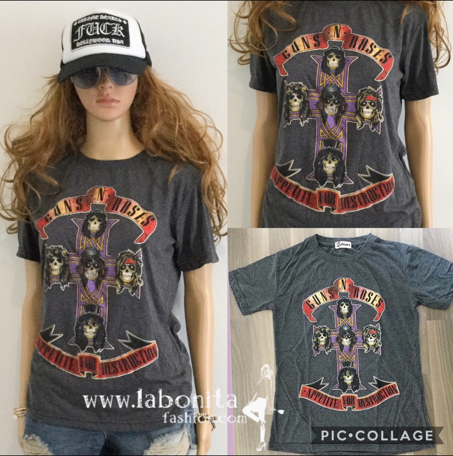 เสื้อยืด เสื้อยืดวินเทจ เสื้อวงGuns'n rose 🥀☠️☠️☠️