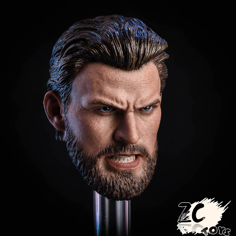 ZCToys ZC-T07 Bearded Beauty team headsculpt (Angry version)