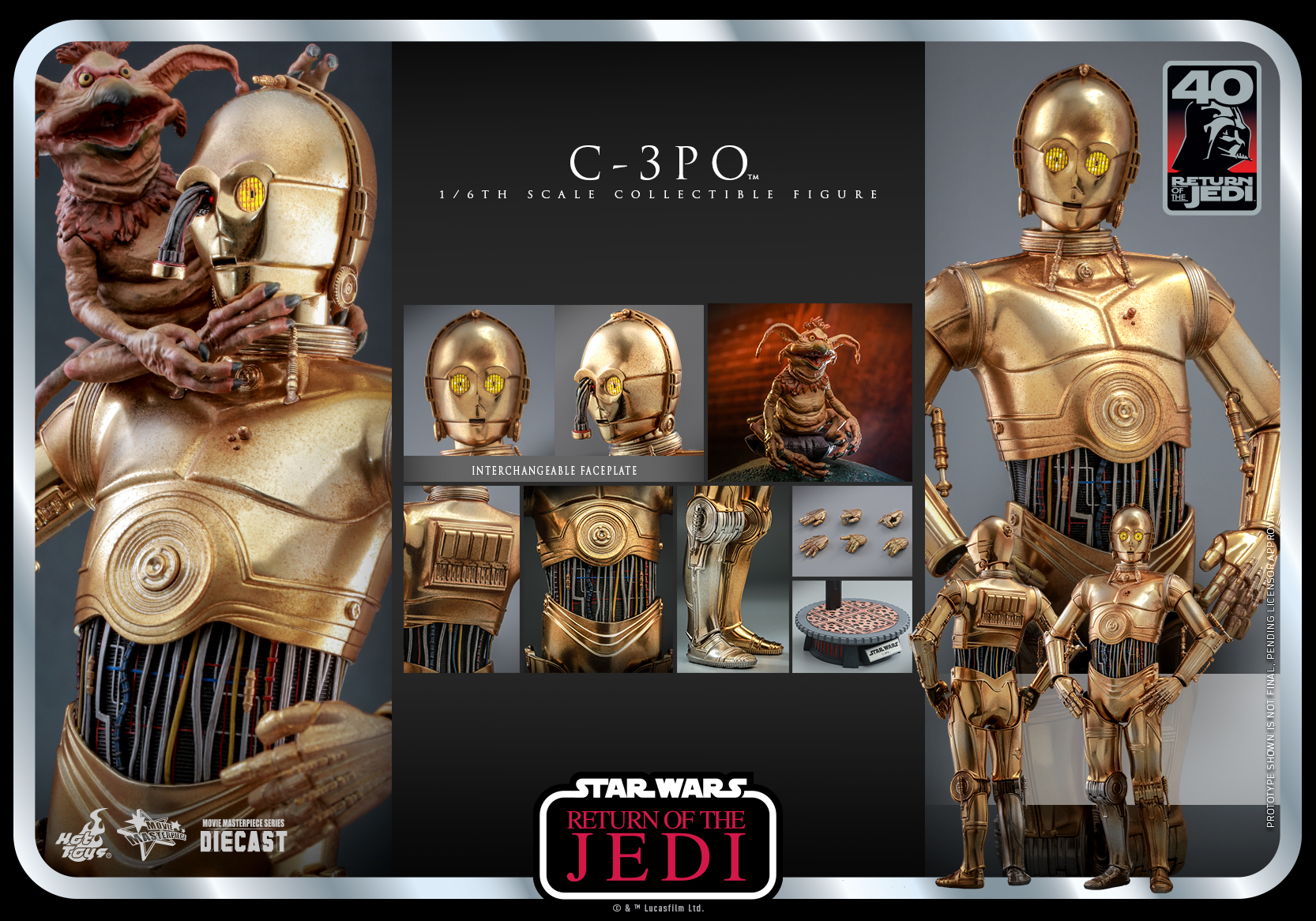Hot Toys MMS701D56 1/6 Star Wars Episode VI: Return of the Jedi™ - C-3PO™