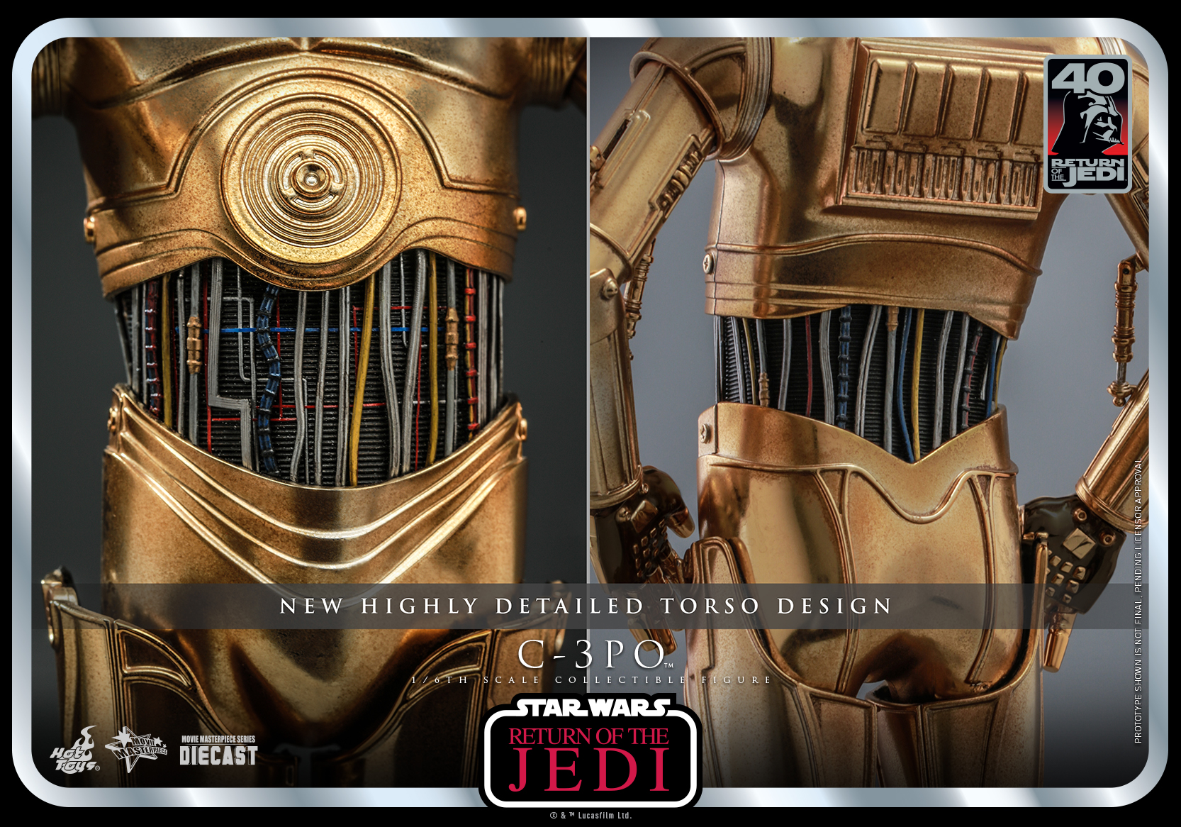 Hot Toys MMS701D56 1/6 Star Wars Episode VI: Return of the Jedi™ - C-3PO™