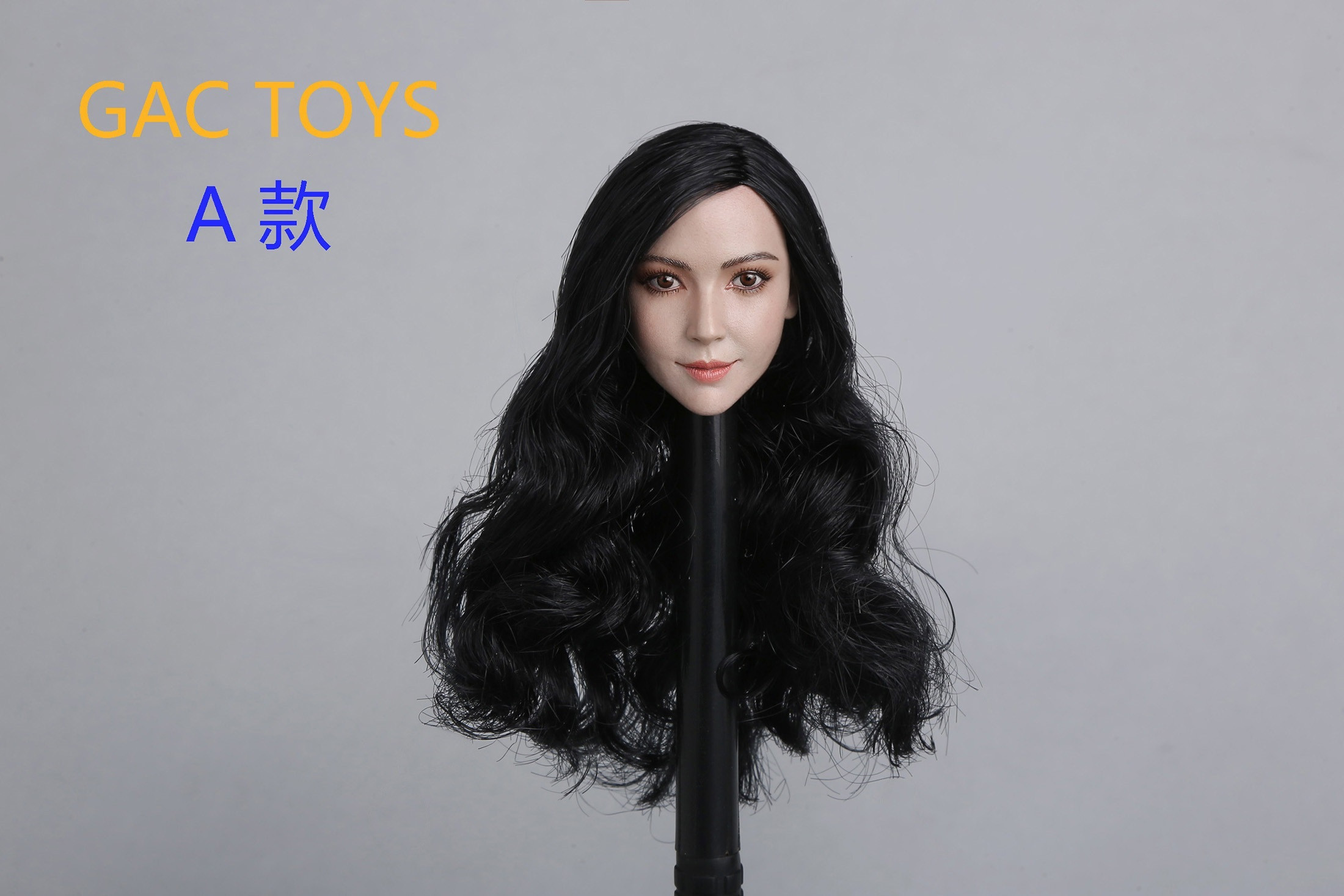 GACTOYS GC011B Asian beauty headscuplt (Short Brown Hair)