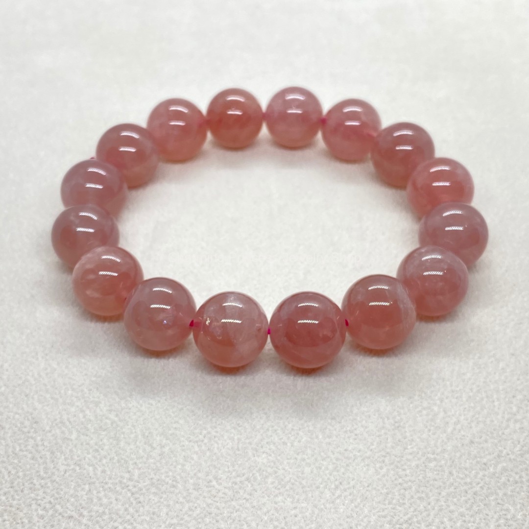 Rose Quartz Madagascar โรสควอตซ์ มาดากัสการ์ 12 มม รักและให้อภัย