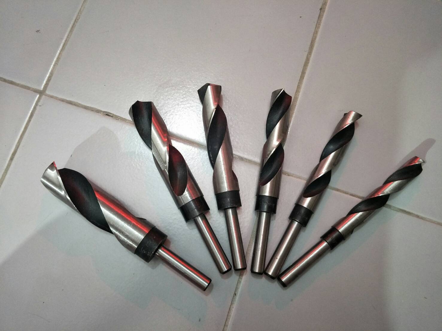 D16 ดอกสว่าน HSS ขนาดใหญ่ ก้านลด ชุด 7 ดอก 14-25 มิล