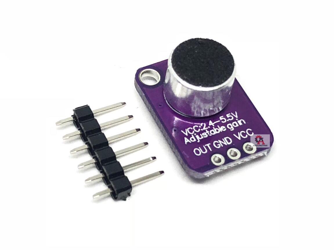 GY-MAX4466 Microphone Amplifier เซนเซอร์เสียงความไวสูง สต็อกไทยส่งไว