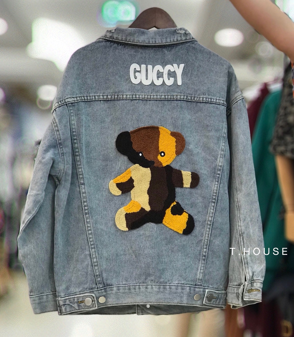 แจ็คเก็ตยีนส์GUCCY 🧸เสื้อยีนส์สไตล์เกาหลี น่ารักๆ