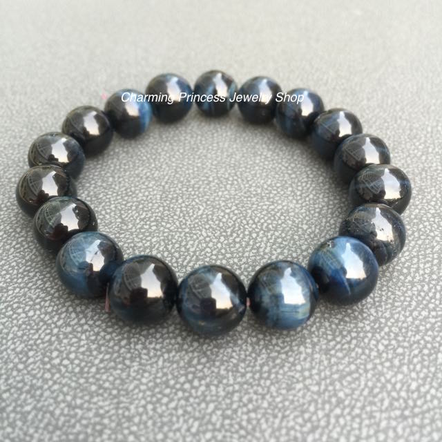 "Safe Trip Whereever You Go" Blue Tiger Eye บลูไทเกอร์อาย 10 มม หินแห่งการมองการณ์ไกล คุ้มภัย เดินทางปลอดภัย