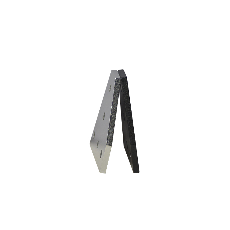 Corner Plate Bracket T-shaped 5-hole Black 3030T