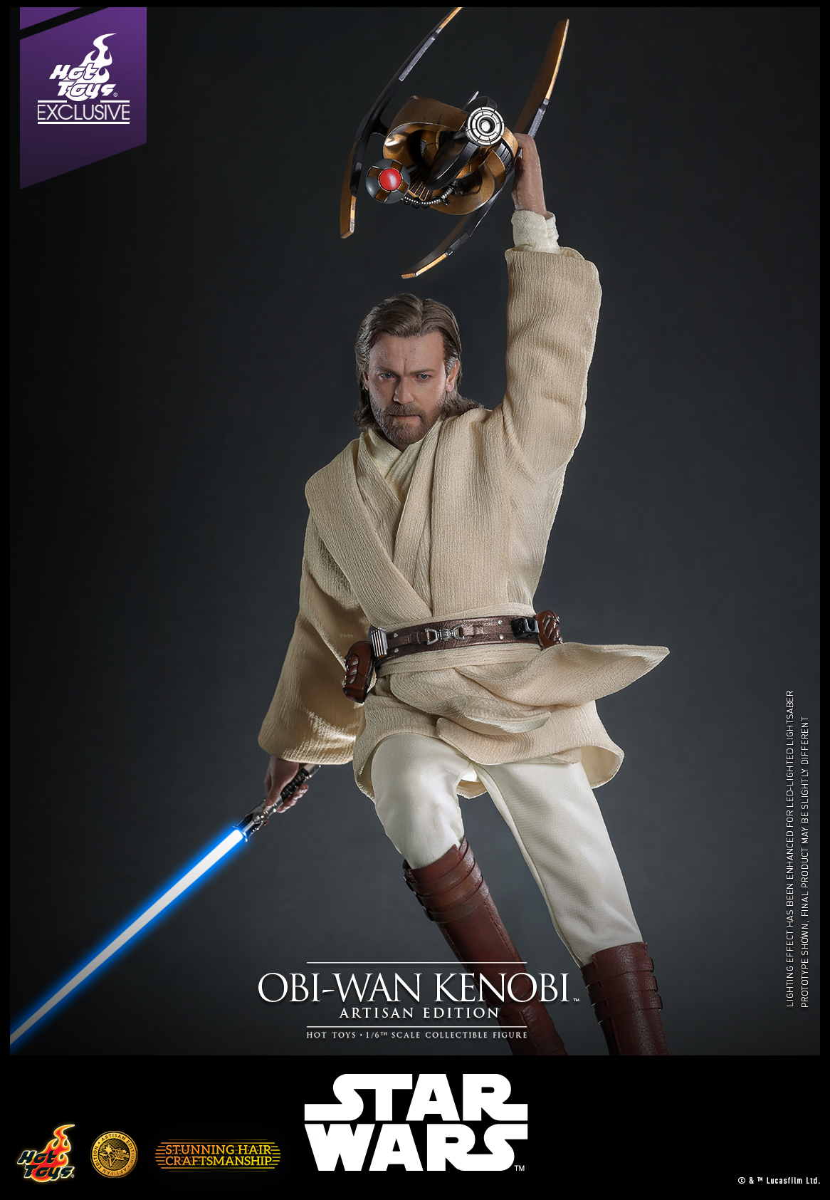 Hot Toys MMS809AE Star Wars: Attack Of The Clones - Obi-Wan Kenobi (Artisan Edition) [Hot Toys Exclusive]