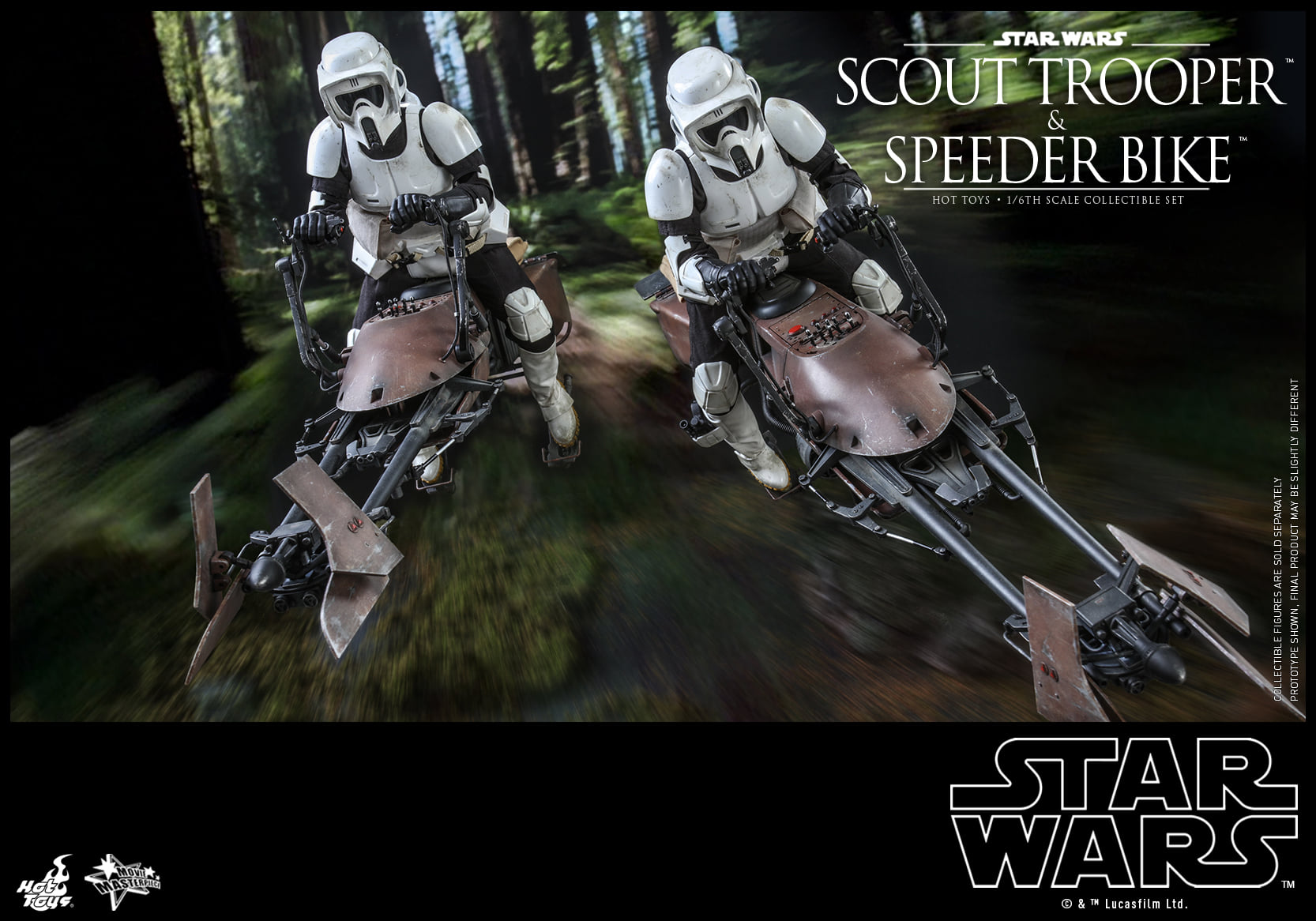 Hot Toys MMS612 1/6 Star Wars: Return of the Jedi - Scout Trooper and Speeder Bike